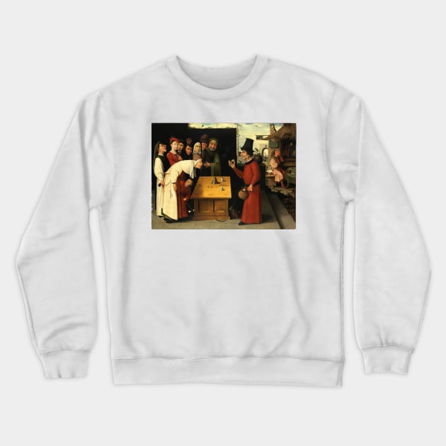 The Conjurer - School of Hieronymus Bosch Crewneck Sweatshirt by themasters